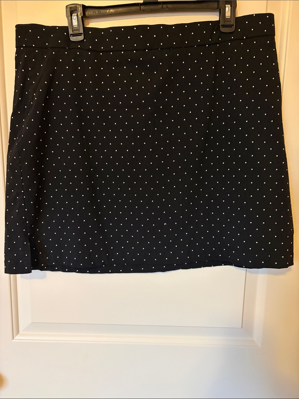 Polka Dot Black Mini Skirt